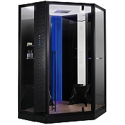 Душевая кабина Orans SR-89106S Black LH 130x130 89106B0LH с паром и гидромассажем