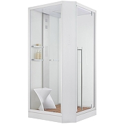 Душевая кабина Orans SR-89101RS White LH 100x100 R 89101RSLH с паром и гидромассажем-2