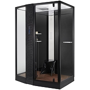 Душевая кабина Orans SR-89102LS Black LH 150x100 L 89102LBLH с паром и гидромассажем-1