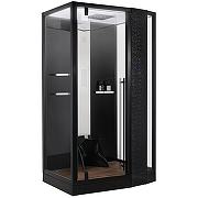 Душевая кабина Orans SR-89105RS Black LH 120x90 R 89105RBLH с паром и гидромассажем