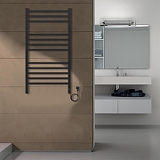 Электрический полотенцесушитель Azario Ancona 500x1000 П12 AZ71850B диммер справа Черный-4