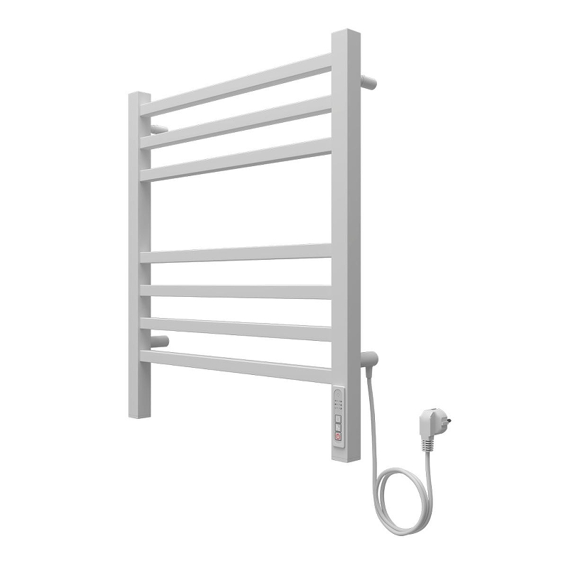 Электрический полотенцесушитель Azario Ancona 500x600 П7 AZ71856W диммер справа 