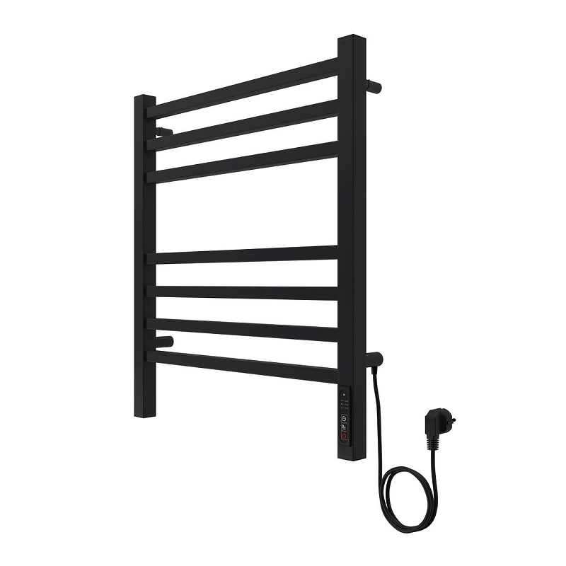 Электрический полотенцесушитель Azario Ancona 500x600 П7 AZ71856B диммер справа 