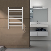 Электрический полотенцесушитель Azario Ancona 500x800 П9 AZ71858W диммер справа Белый-4