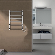 Электрический полотенцесушитель Azario Milan 400x600 П6 AZ90846 диммер справа Хром-4