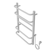 Электрический полотенцесушитель Azario Milan 400x600 П6 AZ90846W диммер справа Белый-2