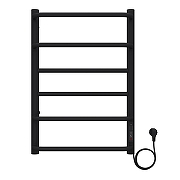 Электрический полотенцесушитель Azario Milan 400x600 П6 AZ90846B диммер справа Черный-1