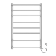 Электрический полотенцесушитель Azario Milan 500x800 П8 AZ90858W диммер справа Белый-1