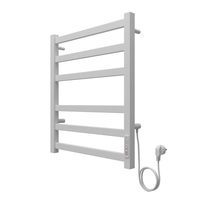 Электрический полотенцесушитель Azario Palermo 500x600 П6 AZ83856W диммер справа 