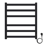 Электрический полотенцесушитель Azario Palermo 500x600 П6 AZ83856B диммер справа Черный-1