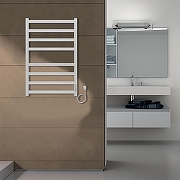 Электрический полотенцесушитель Azario Palermo 500x800 П8 AZ83858W диммер справа Белый-4