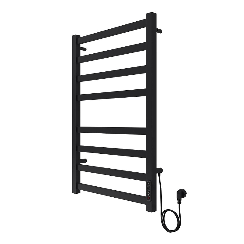 Электрический полотенцесушитель Azario Palermo 500x800 П8 AZ83858B диммер справа 