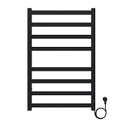 Электрический полотенцесушитель Azario Palermo 500x800 П8 AZ83858B диммер справа Черный-1