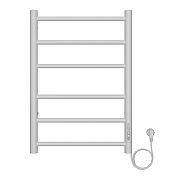 Электрический полотенцесушитель Azario Parma 400x600 П6 AZ10846W диммер справа Белый-1