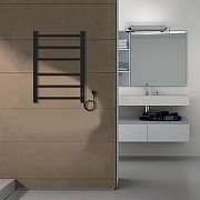 Электрический полотенцесушитель Azario Parma 400x600 П6 AZ10846B диммер справа Черный-4