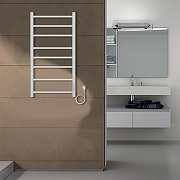 Электрический полотенцесушитель Azario Parma 400x800 П8 AZ10848W диммер справа Белый-4