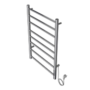 Электрический полотенцесушитель Azario Parma 500x800 П8 AZ10858 диммер справа Хром-2