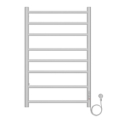 Электрический полотенцесушитель Azario Parma 500x800 П8 AZ10858W диммер справа Белый-1