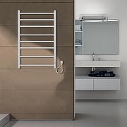 Электрический полотенцесушитель Azario Parma 500x800 П8 AZ10858W диммер справа Белый-4