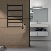 Электрический полотенцесушитель Azario Parma 500x800 П8 AZ10858B диммер справа Черный-4