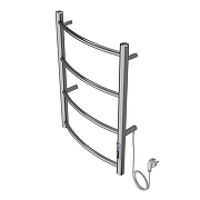 Электрический полотенцесушитель Azario Verona 400x600 П4 AZ04846 диммер справа Хром-2