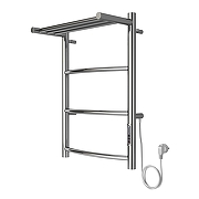 Электрический полотенцесушитель Azario Verona 400x600 П6 AZ04846P с полкой, диммер справа Хром