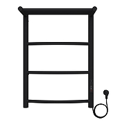 Электрический полотенцесушитель Azario Verona 400x600 П6 AZ04846PB с полкой, диммер справа Черный-2