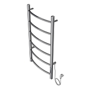 Электрический полотенцесушитель Azario Verona 400x800 П6 AZ04848 диммер справа Хром-2