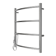 Электрический полотенцесушитель Azario Verona 500x600 П4 AZ04756 диммер слева Хром