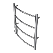 Электрический полотенцесушитель Azario Verona 500x600 П4 AZ04756 диммер слева Хром-2