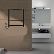 Электрический полотенцесушитель Azario Verona 500x600 П4 AZ04756B диммер слева Черный-4