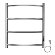 Электрический полотенцесушитель Azario Verona 500x600 П4 AZ04856 диммер справа Хром-1