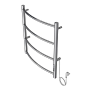 Электрический полотенцесушитель Azario Verona 500x600 П4 AZ04856 диммер справа Хром-2