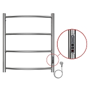 Электрический полотенцесушитель Azario Verona 500x600 П4 AZ04856 диммер справа Хром-3