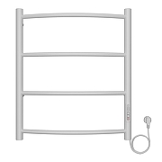 Электрический полотенцесушитель Azario Verona 500x600 П4 AZ04856W диммер справа Белый-1