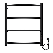 Электрический полотенцесушитель Azario Verona 500x600 П4 AZ04856B диммер справа Черный-1