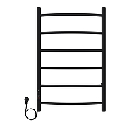 Электрический полотенцесушитель Azario Verona 500x800 П6 AZ04758B диммер слева Черный-1