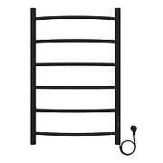 Электрический полотенцесушитель Azario Verona 500x800 П6 AZ04858B диммер справа Черный-1