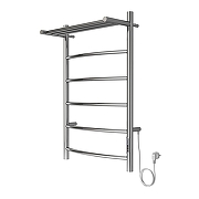 Электрический полотенцесушитель Azario Verona 500x800 П8 AZ04858P с полкой, диммер справа Хром