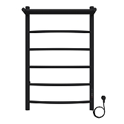 Электрический полотенцесушитель Azario Verona 500x800 П8 AZ04858PB с полкой, диммер справа Черный-2