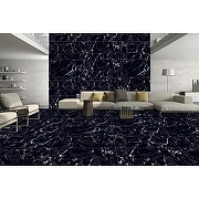 Керамогранит Avroria Ella Black High AM22-17 черный Полированный 60х120 см-2