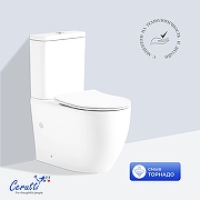 Унитаз компакт Ceruttispa Vince Tornado CT10373 с бачком и сиденьем Микролифт-1