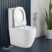 Унитаз компакт Ceruttispa Vince Tornado CT10373 с бачком и сиденьем Микролифт-8