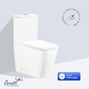 Унитаз компакт Ceruttispa Manlio Tornado CT10618 с бачком и сиденьем Микролифт-1