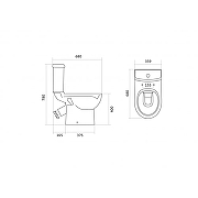 Унитаз компакт Santek Юнион 1WH302420 цвет Белый с сиденьем Микролифт-10