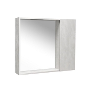 Зеркало со шкафом VIANT Берлин 80 VBER80C-ZSH цвет Цемент