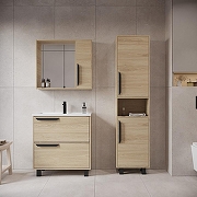 Тумба под раковину VIANT Кельн 80 VKEL80FOSD-T2Y цвет Светлое дерево-4