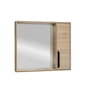 Зеркало со шкафом VIANT Кельн 80 VKEL80SD-ZSH цвет Светлое дерево