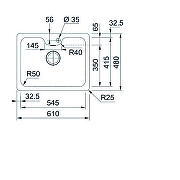 Кухонная мойка Franke Smart 61 122.0689.806 цвет Сталь-1