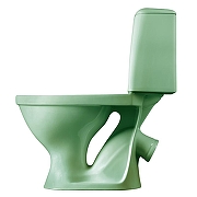 Унитаз компакт Santeri Соната 1.P201.2.S04.00B.F с бачком и сиденьем цвет Салатовый-4